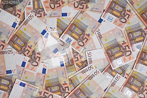 Image of Euro Banknotes Background