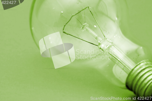 Image of Background with lit lightbulb