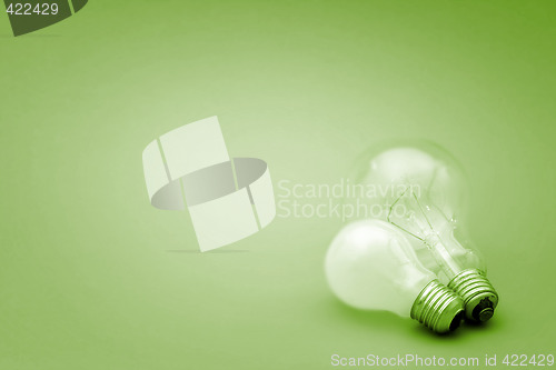 Image of Background with lit lightbulb