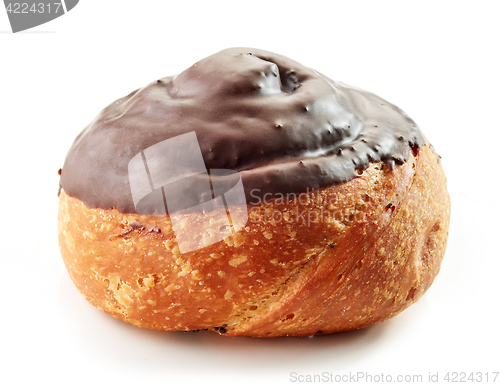 Image of freshly baked chocolate roll