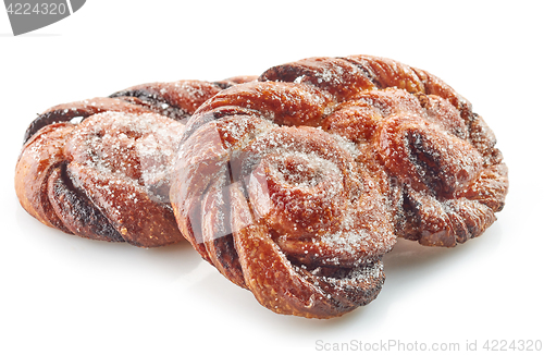 Image of freshly baked cinnamon pretzels
