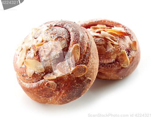 Image of freshly baked almond rolls