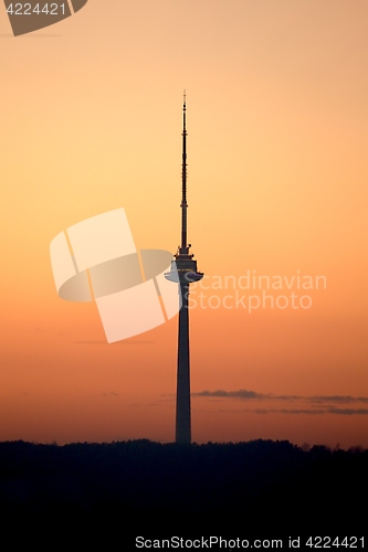 Image of Tv tower silhouette