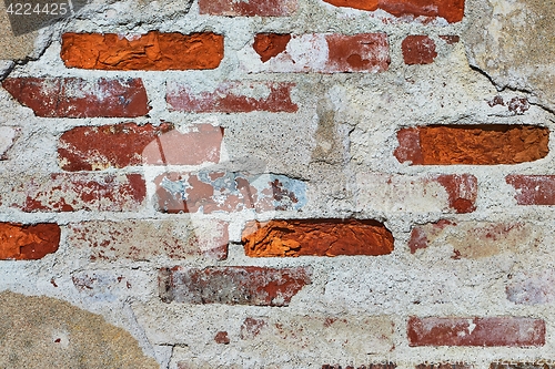 Image of Brick Wall Closeup