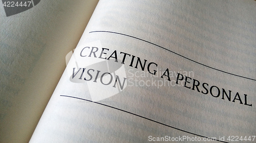 Image of Creating a personal vision