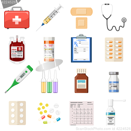 Image of Set medical icons