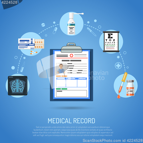 Image of Medical record concept