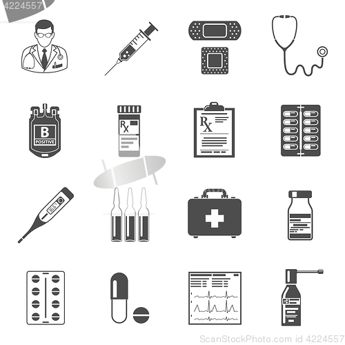 Image of Set medical icons