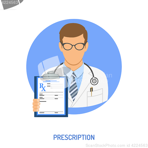 Image of medical prescription concept