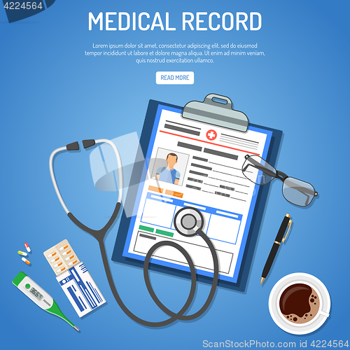 Image of Medical record concept