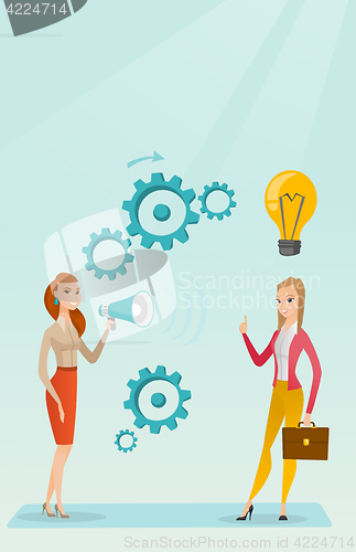 Image of Announcement for business idea vector illustration