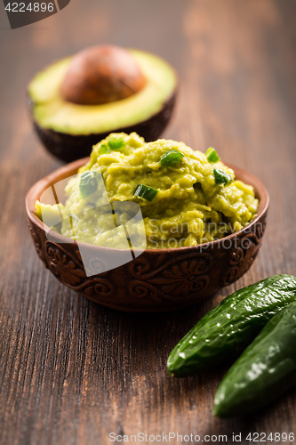 Image of Guacamole with ingredients