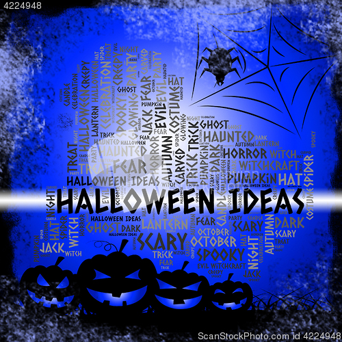 Image of Halloween Ideas Means Trick Or Treat And Celebration