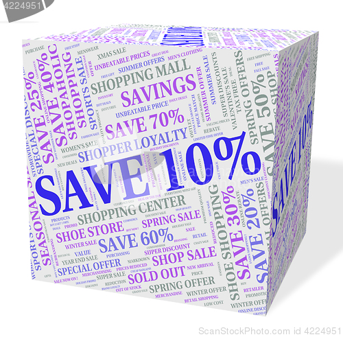 Image of Ten Percent Off Means Offers Offer And Retail