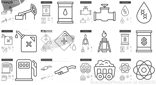 Image of Ecology line icon set.