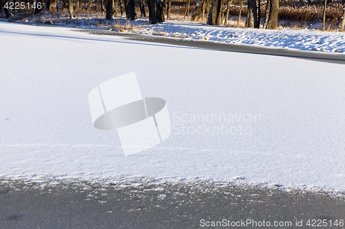 Image of Lake covered with snow