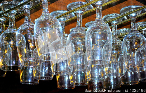 Image of Bar glasses abstract.