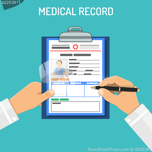 Image of Medical record concept