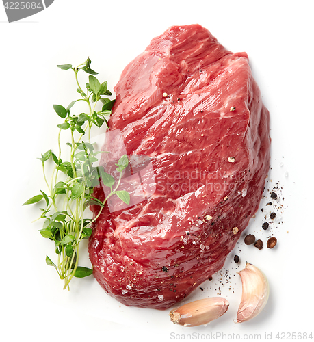 Image of fresh raw beef steak