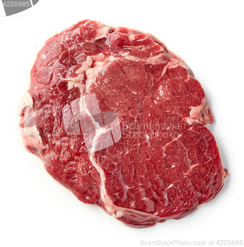 Image of fresh raw rib eye steak