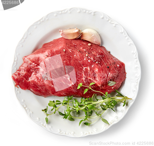 Image of fresh raw beef steak