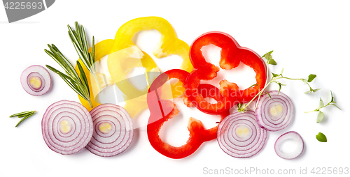 Image of various vegetables and spices