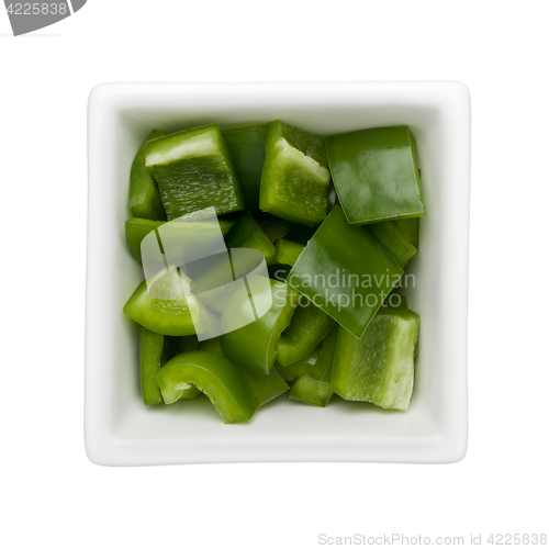 Image of Diced green bell pepper