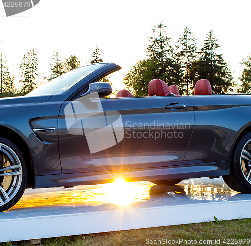 Image of beautiful modern cabriolet car