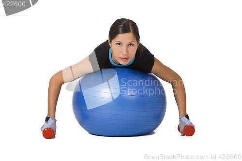 Image of Girl exercising