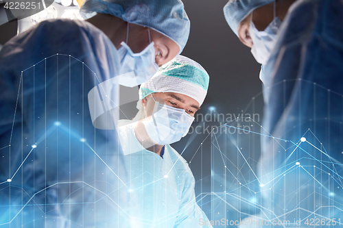 Image of group of surgeons in operating room at hospital