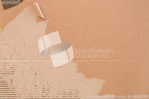 Image of Torn corrugated cardboard.