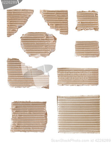Image of Corrugated cardboard macro set.