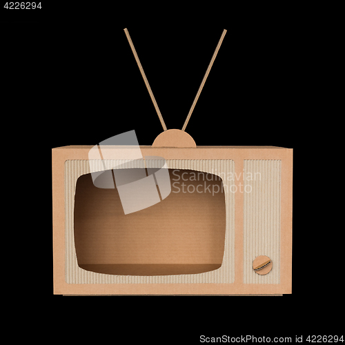 Image of Cardboard tv.