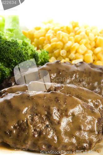 Image of salisbury steak dinner