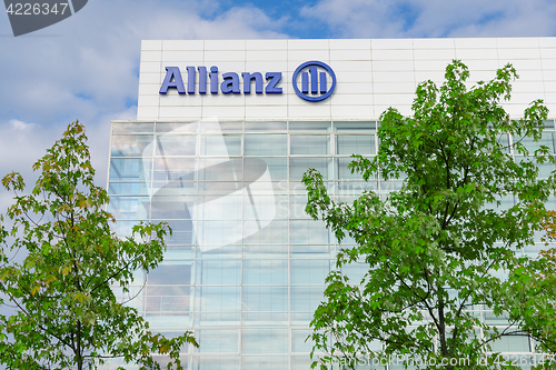 Image of Modern office building of Allianz SE insurance company