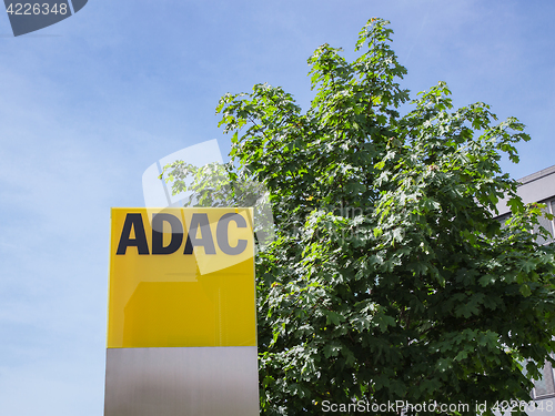 Image of ADAC signage with German automobile club logo