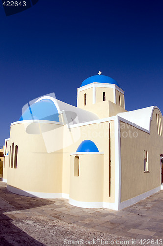 Image of greek island church santorini