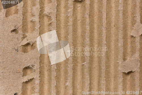 Image of Piece of corrugated cardboard