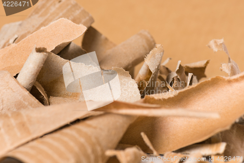 Image of Piece of corrugated cardboard