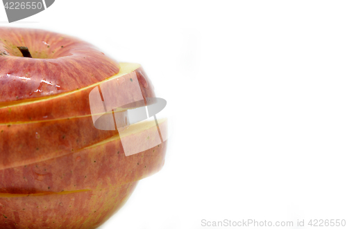 Image of Red apple sliced