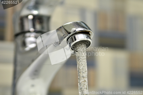 Image of Opened water tap