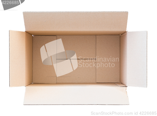 Image of Opened empty carton box