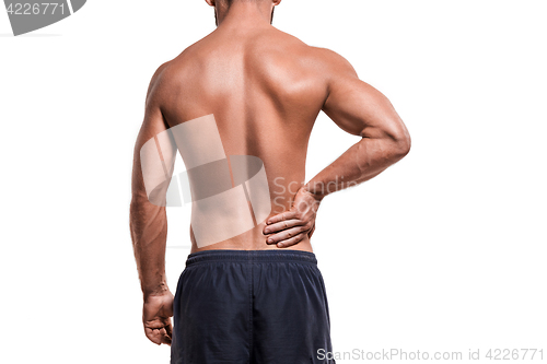 Image of Man with pain in shoulder