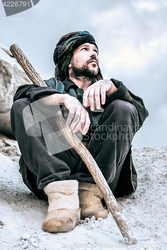 Image of Portrait of a Sitting Man In Turban