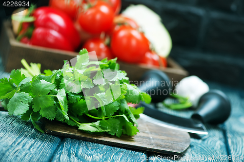 Image of kinza and tomato