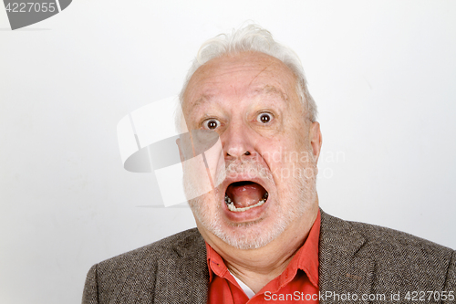 Image of Elderly person crying aggressive