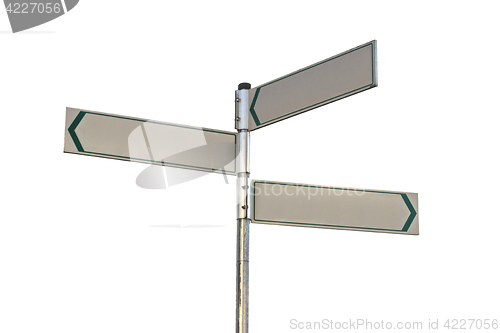 Image of Blank Direction sign 