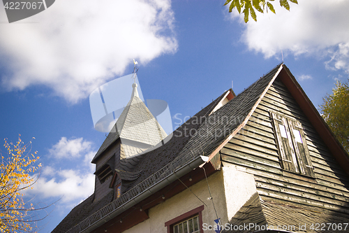 Image of Gable of historical church in Germany