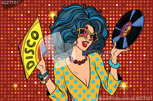 Image of Disco diva retro lady