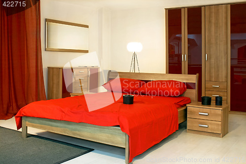 Image of Red bedroom